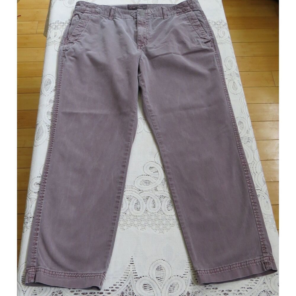 Eddie Bauer Women's Mid rise ankle pants  Dusty Chocolate Brown  size 12